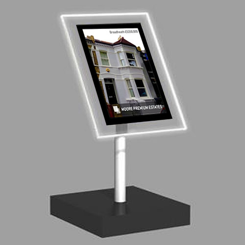 A4 Portrait Freestanding Light Panel | With Bevel